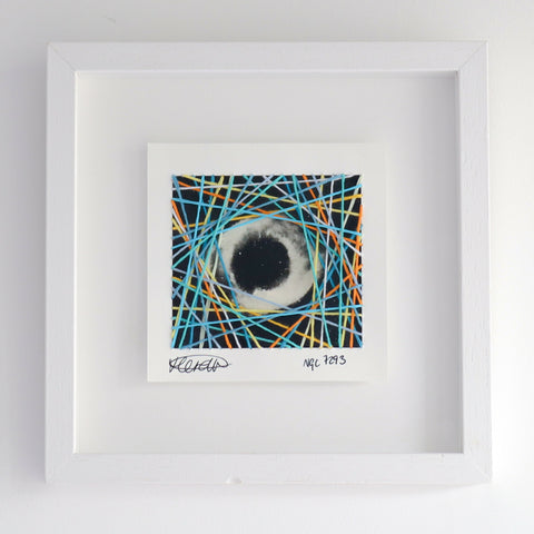 Hannah Pratt NGC 7293 Study Embroidery on paper Framed