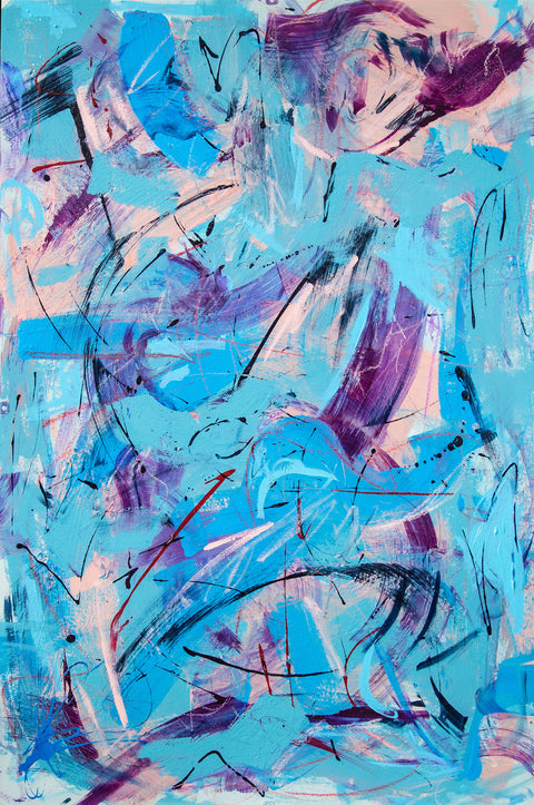 Kevlar - Delta Time-detail shot 3 - fatima mian - artist - abstract painting - painter - london artist - buy art - art for sale - bame artist - Fatima MIan