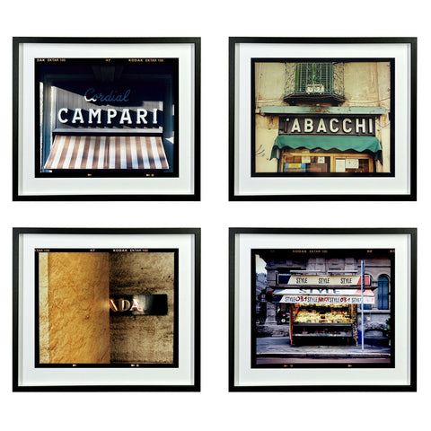 Campari Tabacchi _ _ ADA Newstand Four 445 Black Frame on the wall square