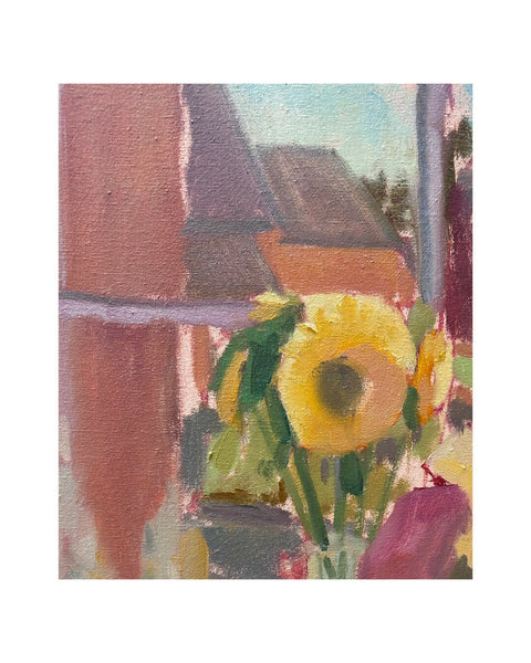 Sunflowers for company