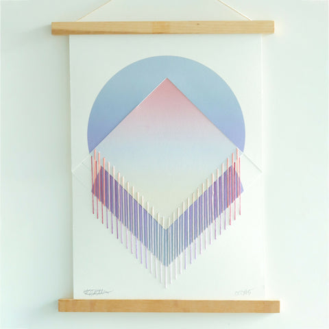 Hannah Pratt offcut collage no5 paper collage hanger