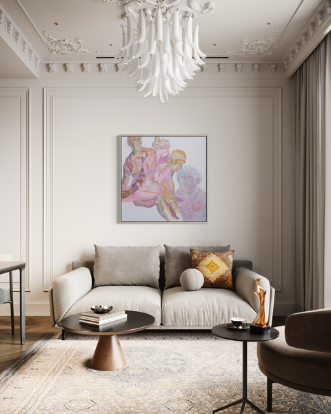 Four Figures Falling Together