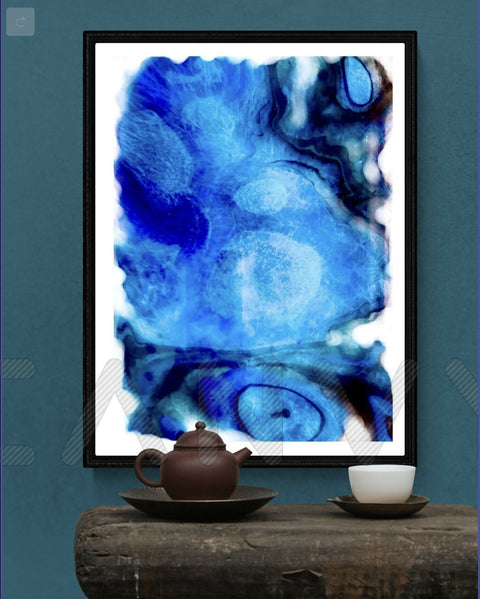 Celestial in blue II abstract