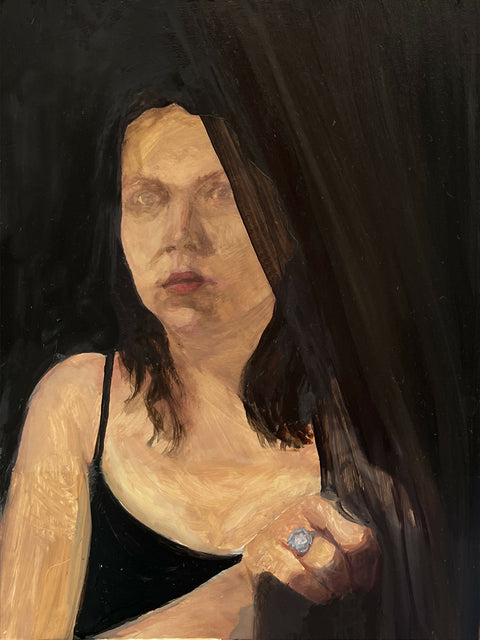 Through the veil_Oil and Acrylic on Board_6 x 8 inches_2023_£600