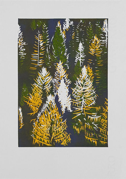 Woods - Handmade print