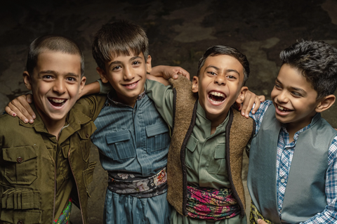 Four Kurdish Children