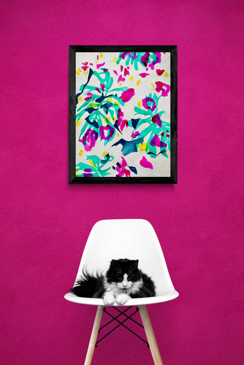 Cherry Blossom Ink Painting