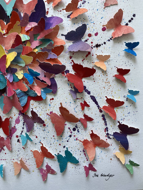 A pop of colour - watercolour butterflies