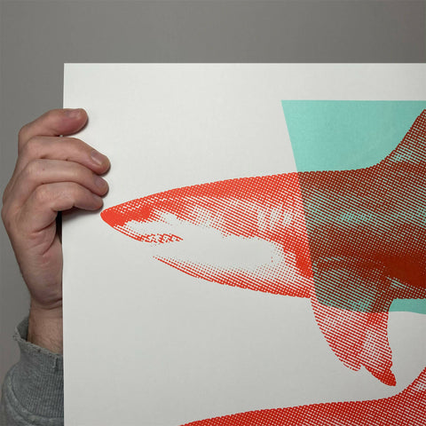 Turquoise and Red - 'Shark Tank'