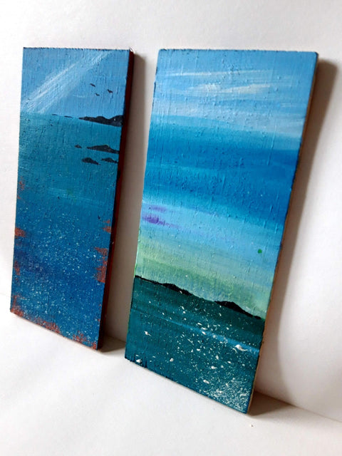 Seascapes on Wood