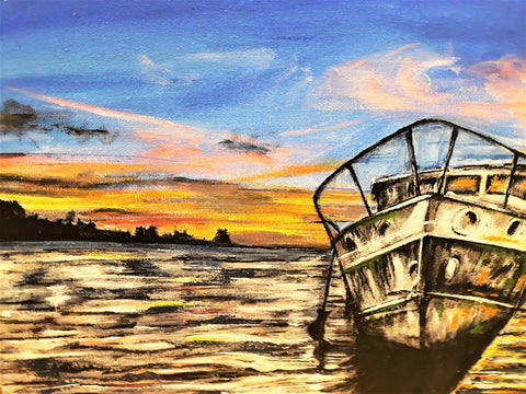 Boat and Sunset