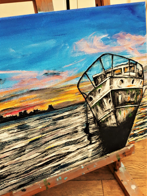 Boat and Sunset