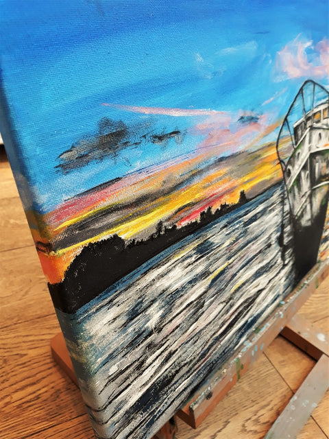 Boat and Sunset