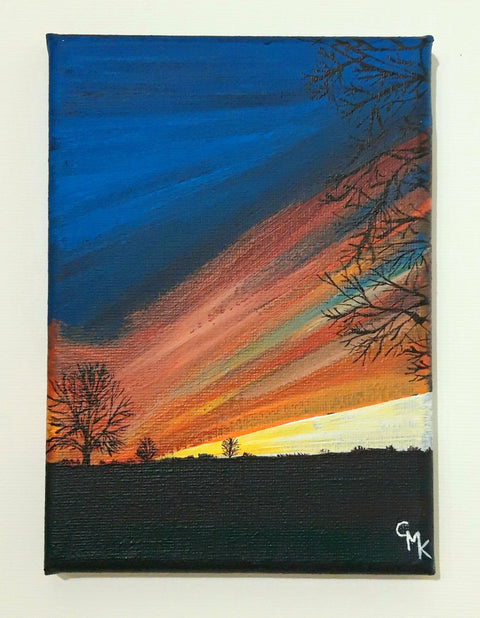 Sunset over the Downs, Bristol