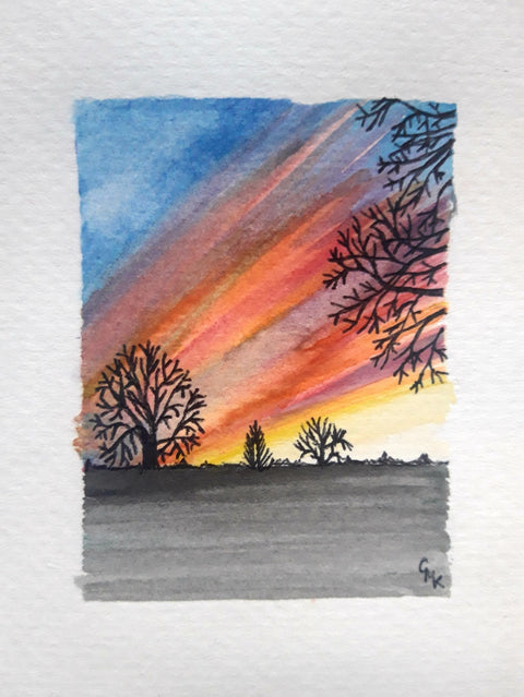 The Downs Sunset, Bristol
