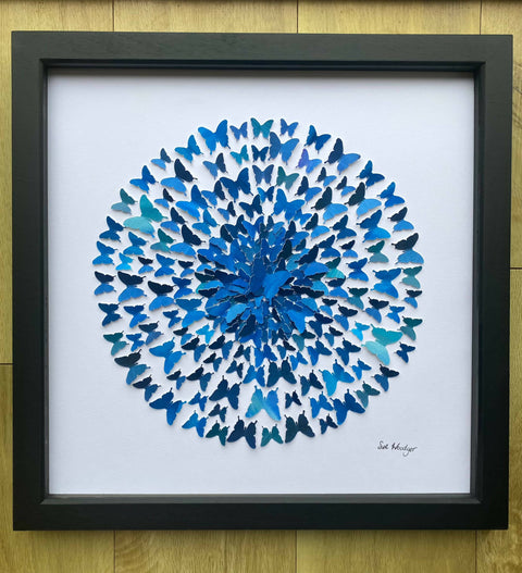 All the blues - watercolour butterflies