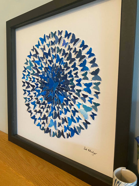 All the blues - watercolour butterflies