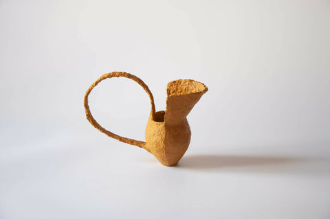 Sculptural paper mache jug