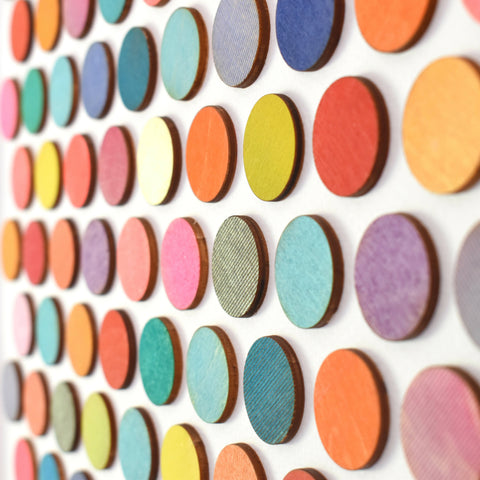 137 SEVEN PAINTED DOTS COLLAGE