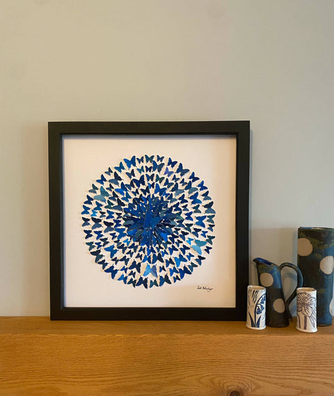 All the blues - watercolour butterflies