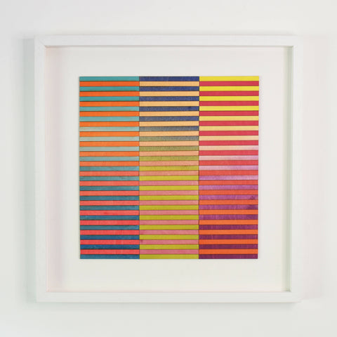 Three Panel Stripe ombre