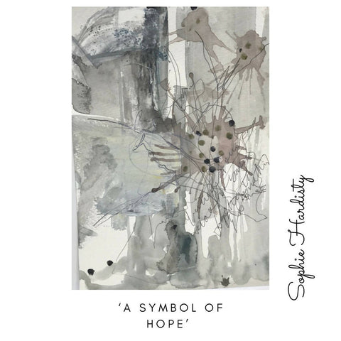 "Symbol of Hope" Abstract Liberation Series - Mixed Media Drawings