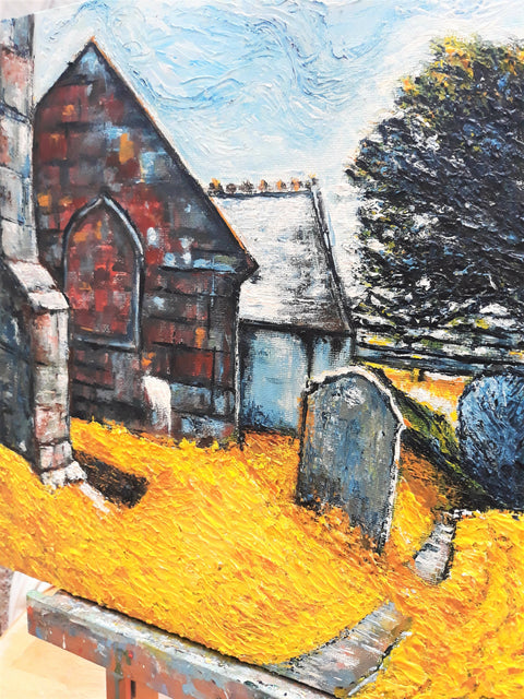 St Uny Churchyard at Lelant, Cornwall