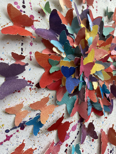 A pop of colour - watercolour butterflies