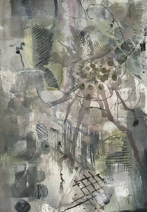 "The First Sign" Abstract Liberation Series - Mixed Media Drawings
