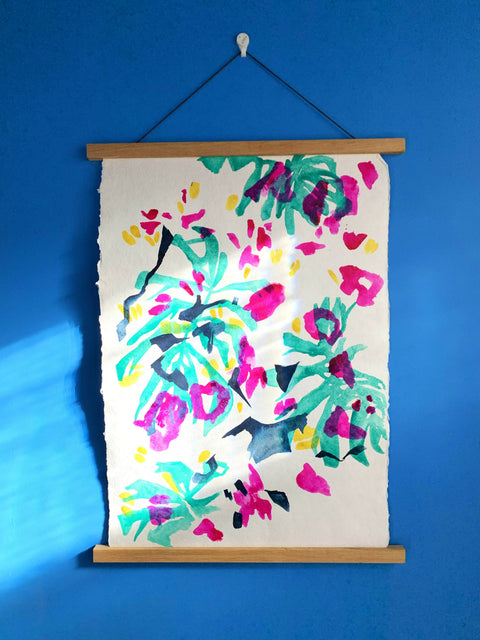 Cherry Blossom Ink Painting