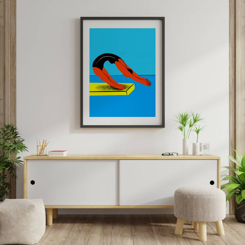 Swimmer Giclée Art Print