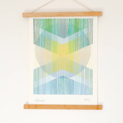 Starlight threads Draco embroidery on paper Hannah Pratt artist