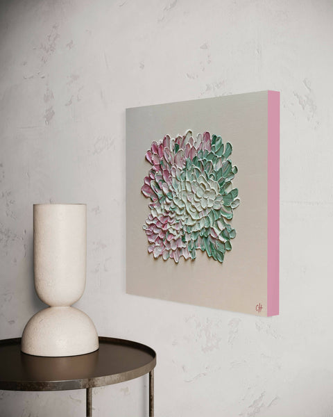 Ophelia Hydrangea on Slipper Pink
