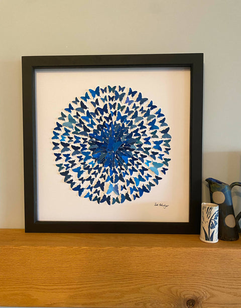 All the blues - watercolour butterflies