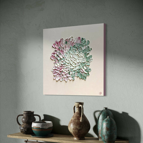 Ophelia Hydrangea on Slipper Pink