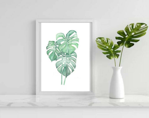 Monsteras Watercolour Print