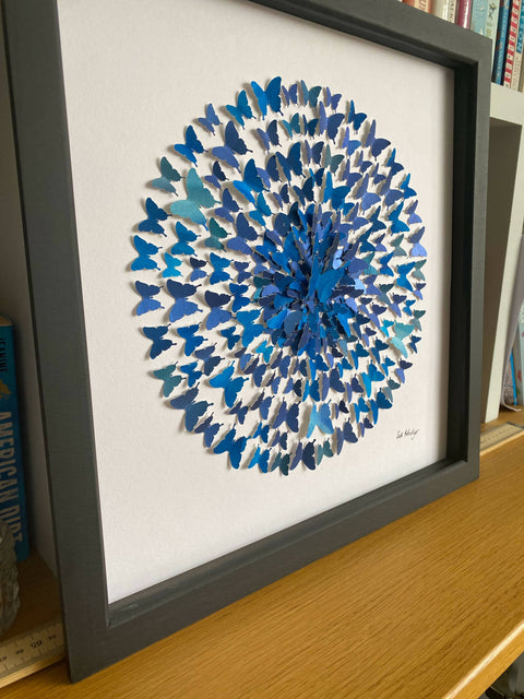All the blues - watercolour butterflies