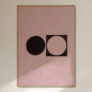 Perfect Circle Pink Giclée Art Print