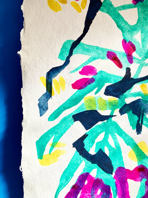 Cherry Blossom Ink Painting