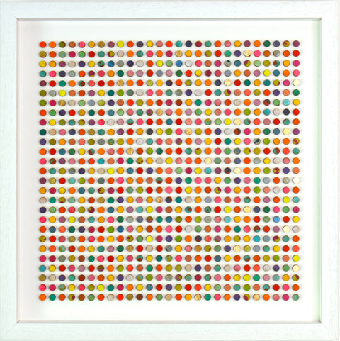 Seven Hundred and Twenty Nine Painted Dots with Gold