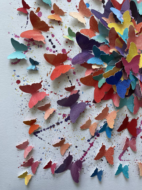 A pop of colour - watercolour butterflies