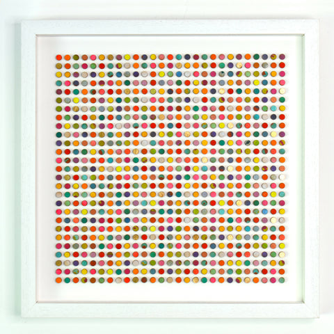 Seven Hundred and Twenty Nine Painted Dots with Gold