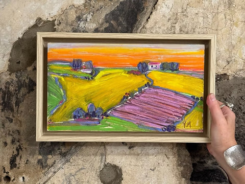 Lavender and Gold Sunset