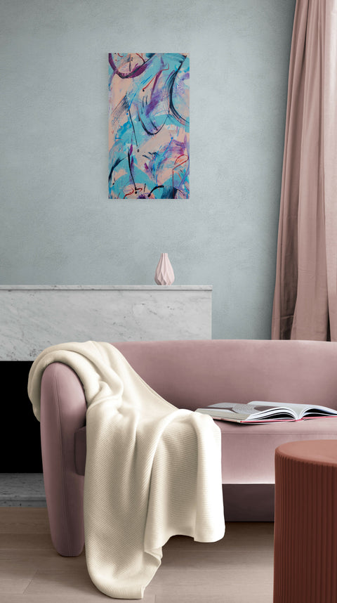 coanda effect - in room - fatima mian - artist - abstract painting - painter - london artist - buy art - art for sale - bame artist - affordable art 2