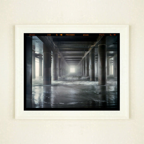 Steel Pier Film Rebate White Frame