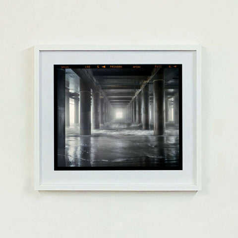 Steel Pier Film Rebate 445 White Frame on the wall