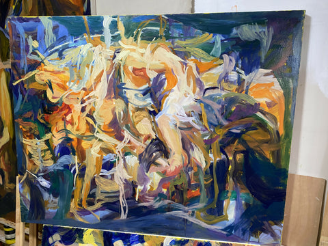 Le Liu, When getting tied up, it became messy...