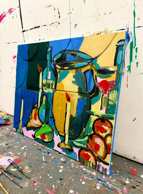 Still Life with Pears - Side 