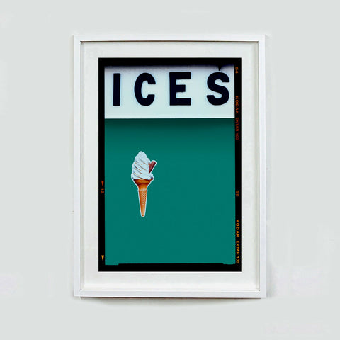 ICES Deep Green Teal 518 White Frame