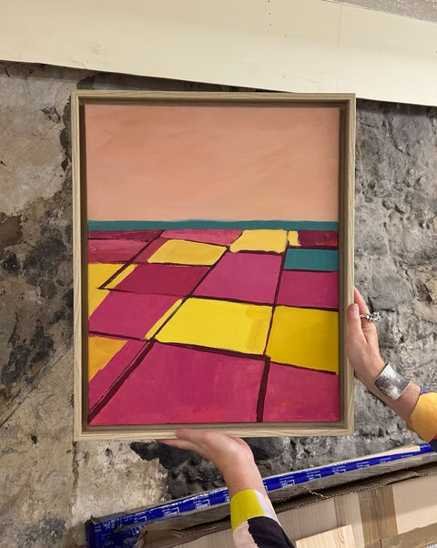 Fields of Magenta and Gold
